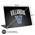 Villanova University V Black Universal Laptop 16.6in (13.4 x 9.7in) Skin